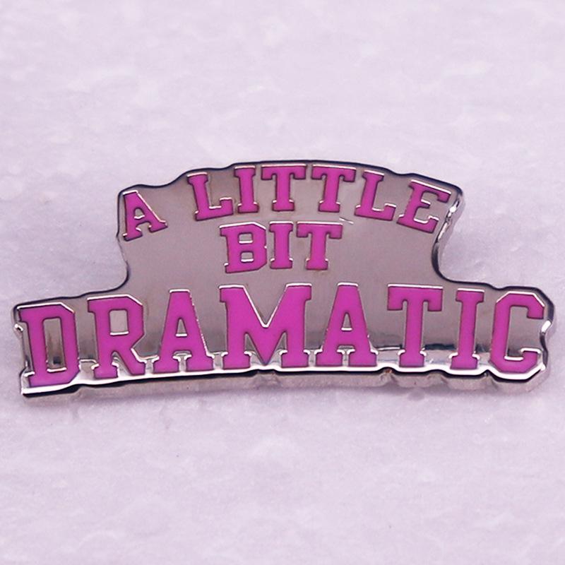 English Drama Brooch Badge серебряный