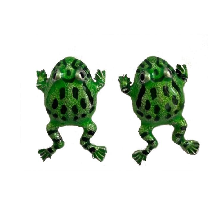 

Green Frog Earrings for Women Girl Vintage 3D Frog Ear Cuff Clip Earring Jewelry 1