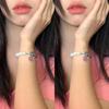 ins cute millennial sister y2k child love chain bracelet collarbone chain sweetheart various hair