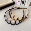 2Pcs Set Fashion Hair Bands for Women Non-slip Headband Wave Resin Simple Hair Hoop Face Wash HairBand Girl Hair Accessories