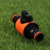 1Pc 16Mm Equal Garden Hose Shut Off Valve Fitting Plastic Tubing Tap Adapter Quick Joint For Watering Irrigation Car Wash