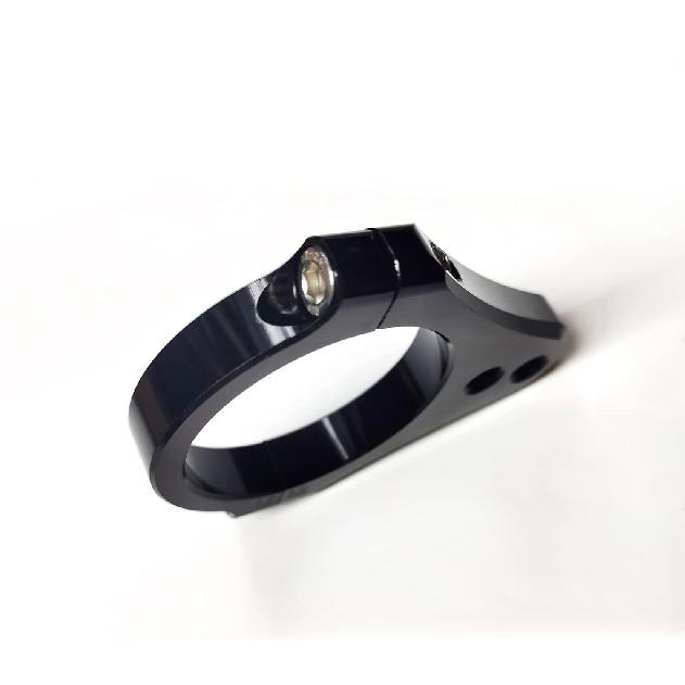 55mm CNC Aluminum Motorcycle Fork Tube Brackets Steering Damper Frame Mounting Clamp Foot Fixer Hardware Parts Stabilizer Universal