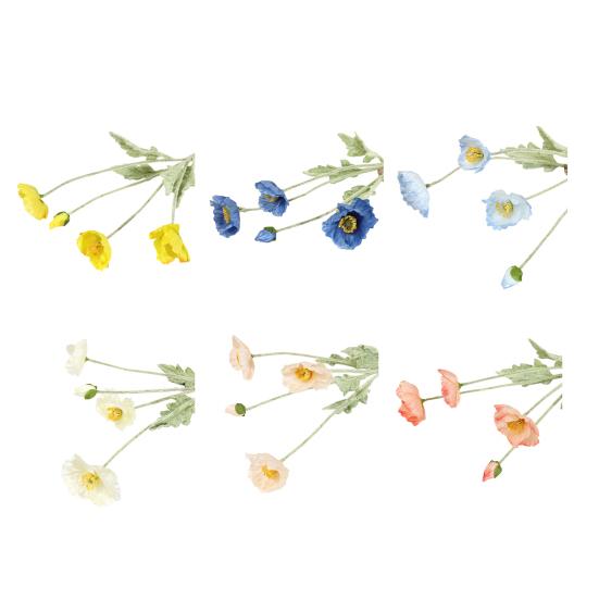 Artificial Flowers Faux Silk Flower Branch with Stems Real Touch Fake Flower Arrangement for Spring Home Kitchen Table Decor