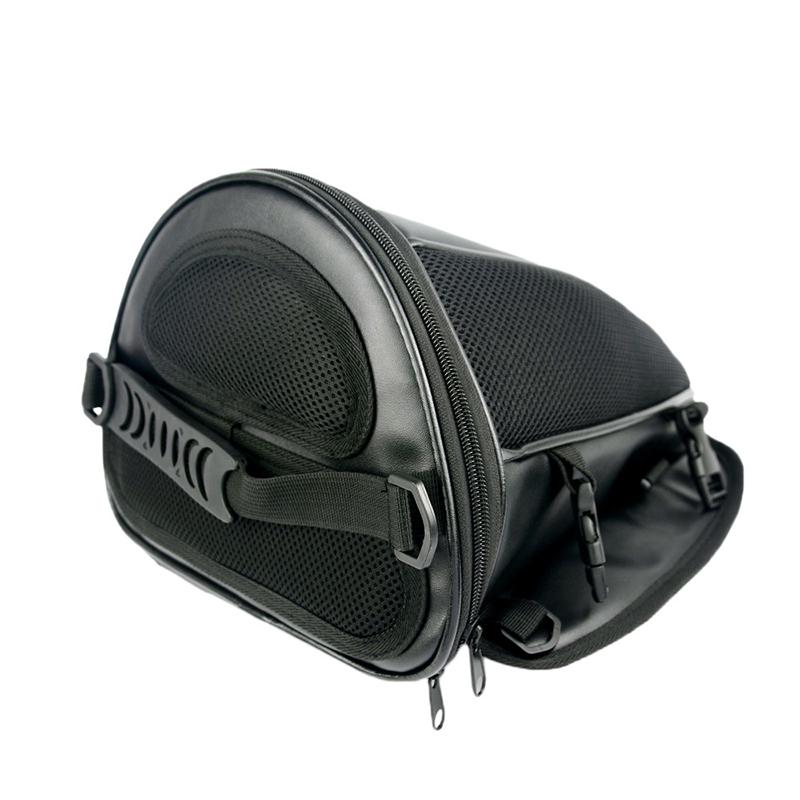 Schwarzes Leder, wasserdichte Motorrad-Hecktasche, Gepäck, Satteltasche, wasserdichte Tanktasche, Motocross-Motorrad-Umhängetasche
