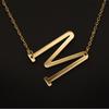 Kvinne 26 engelske bokstaver Ornament Ripple Chain Personlig brevkjede