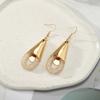 European and American gold retro design earrings ins wind geometric exaggerated earrings earrings earrings female spot
