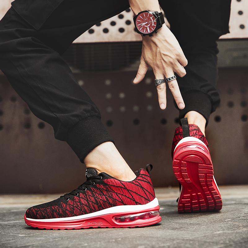 Men Running Shoes Sneakers Fashion Air Cushion Trainers Breathable Unisex Walking Shoes Male Gym Athletic Sport Women Footwear