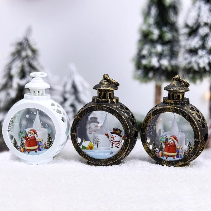 Christmas Round Wind Light Merry Christmas Decoration for Home Ornaments Xmas Gift  Year
