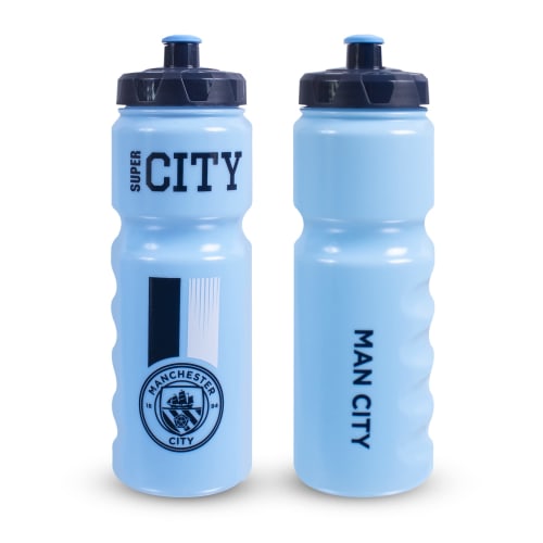 MANCHESTER CITY FC Team Merchandise 750ml Plastic Bottle, Blue