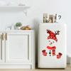 Graffiti Christmas Snowman Stickers PVC Snowman Door Decal Snowman Refrigerator Sticker  Window