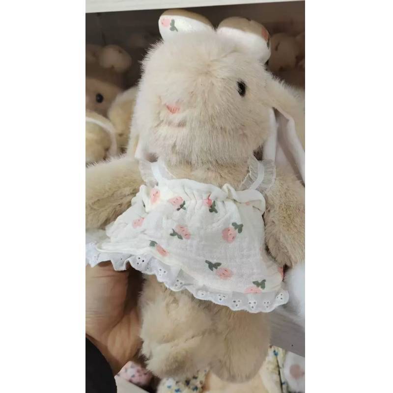 

Plush Bunny Doll With Flower Dress For Kids Birthday And Christmas Gift коричневий