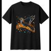 Fieldfare Shattered Mens T-Shirt Bird Black 100% Cotton Birdwatching Printed