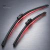 Natural Rubber Wiper Blades 2Pcs/Set Car Windshield for BMW 5 Series 1995-2004 E39 Automotive Replacement Parts 525i 528i 530i 540i M5, 26/22-Inch All