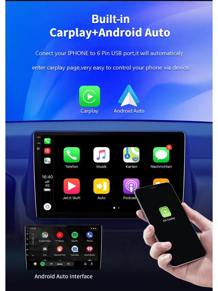 Peugeot 308S (2013-2017) Android GPS Navigation System with Large Screen