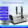 1500W Intelligent Remote Control Snow Machine Outdoor Stage Effect Snow Making Machine Christmas Simulation Snow Equipment