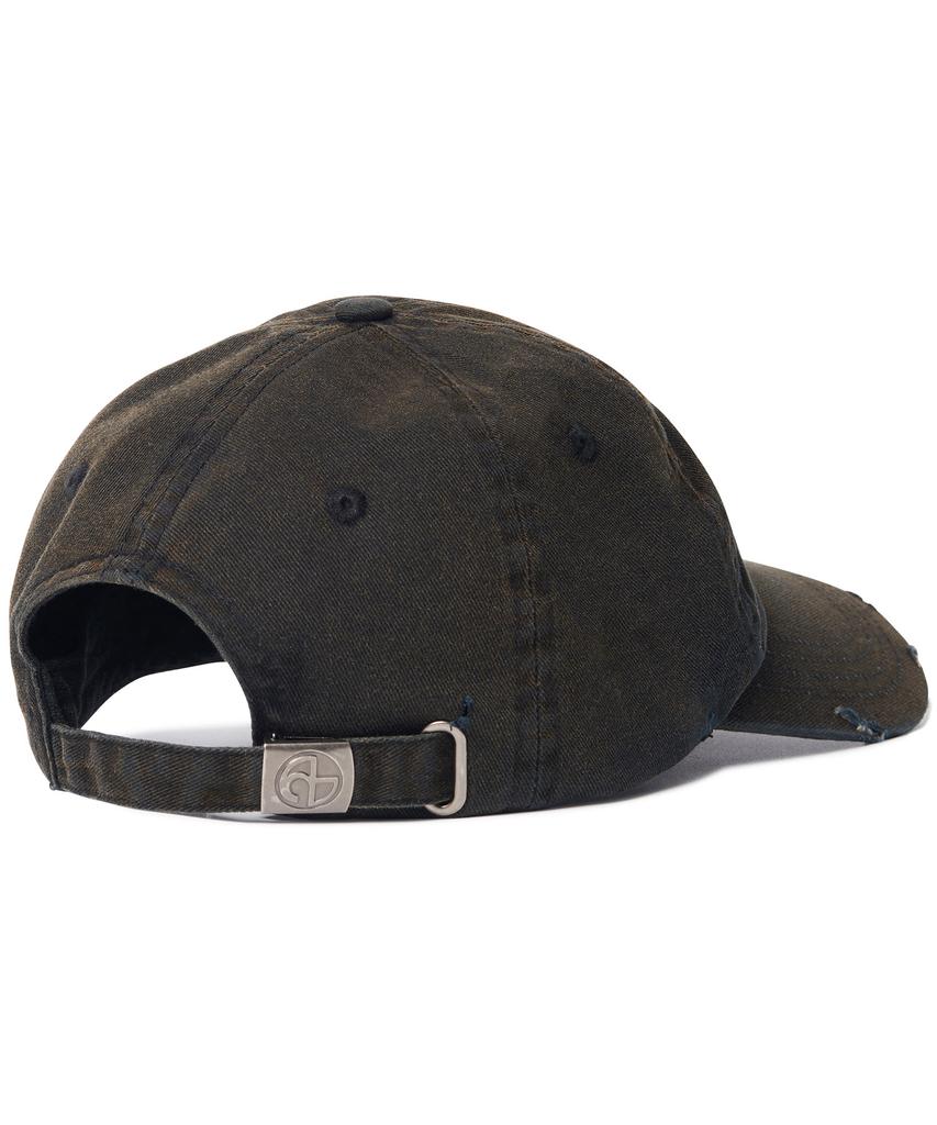 Nomaenyueol Bleached Nm Logo Ball Cap - Washed Black