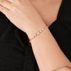 Women's Rose Gold And Silver Plated Heart Shape Bracelet For birthday Gifts