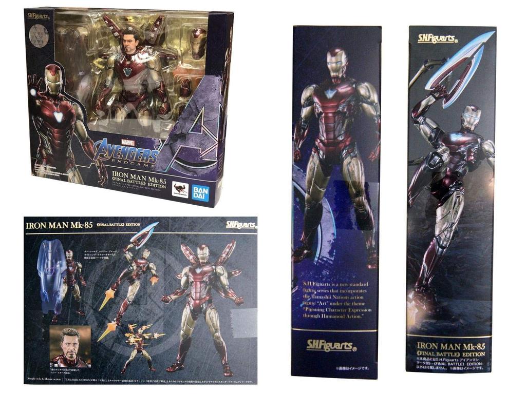 TAMASHII NATIONS Avengers Iron Man Mark 85 160mm ABS PVC Painted Movable Figure S.H.Figuarts -FINAL BATTLEEDITION- Approx. & & Die-cast