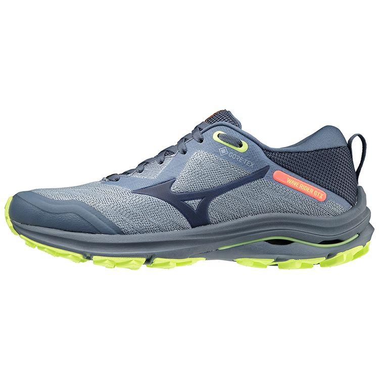 Mizuno Wave Rider Gtx Low Top Running Shoes Women Running Shoes Blue Gray J1GD217947
