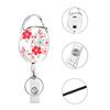 Belt Rope Office Lanyard Clip Keychain Name Tag Holder Keyring Id Card Key Ring Cord Reel Retract Pull Key Chain Badge