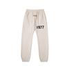 Three-dimensional flocking 1977 men's and women's American high street hoodie sweater trousers casual suit