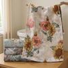 Pure Cotton Gauze Face Towel, With Floral Pattern, Made Of Cotton, Absorbs Water And Does Not Shed Lint, Suitable For Bathing And Hand Wiping