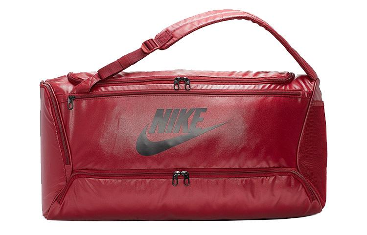 Men's Bag Nike Matte Leather Travel Bag, Handbag, Crossbody Bag, Gym Bag Unisex Red