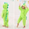 LOLANTA Dinosaur Kigurumi Baby Overalls Halloween Costume Christmas Costume for Boys and Light Green Sizes Kids' Girls, Flannel, 105-120