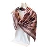 New wild leopard print imitation silk high-end large square scarf silk scarf printed shawl decorative scarf sunscreen headscarf scarf