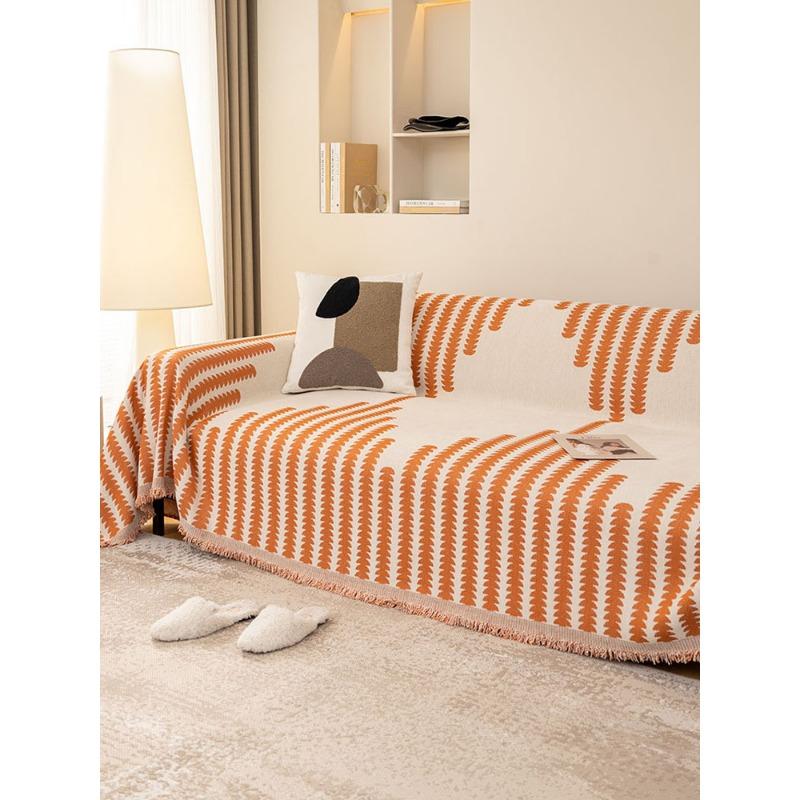Sofa Cover Cloth Towel Blanket Full Cover Double-sided Chenille All-season Cushion Chaise Universal Sofa Cover Full Cover
