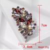 Luxury Retro Crystal Leaf Brooch: Versatile Colorful Fashion Accessory for Suits and Evening Dresses