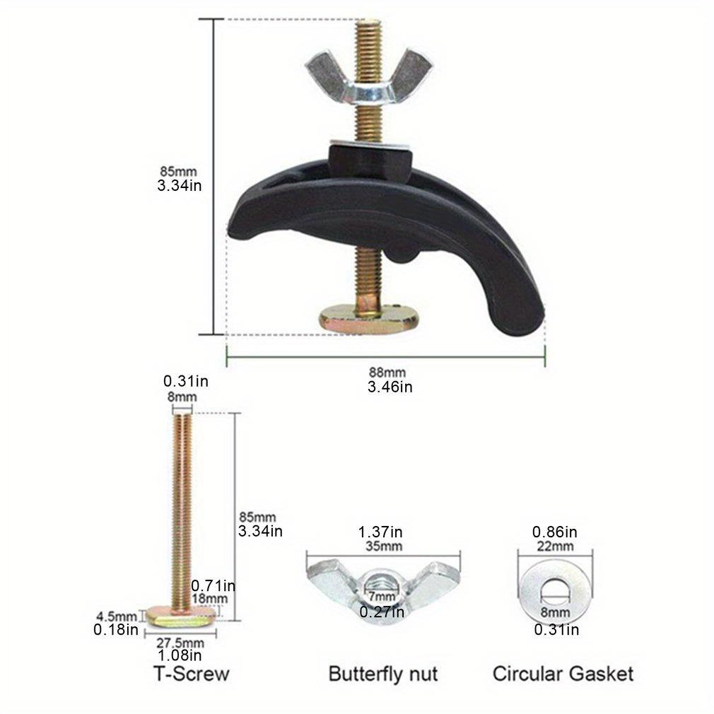 85mm Bow Plate Sets CNC Engraving Machine Parts Arcuate Pressure Plate Clamp Fixture for T-slot Working Table.