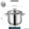 ZISIZ 304 Stainless Steel 18CM Steamer Pot
