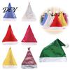 Shiny Christmas Party Hat Sequined Santa for Adults, Sparkling Hat, Festive Costume Accessory with Pompom Holiday New Year Celebrations Adult