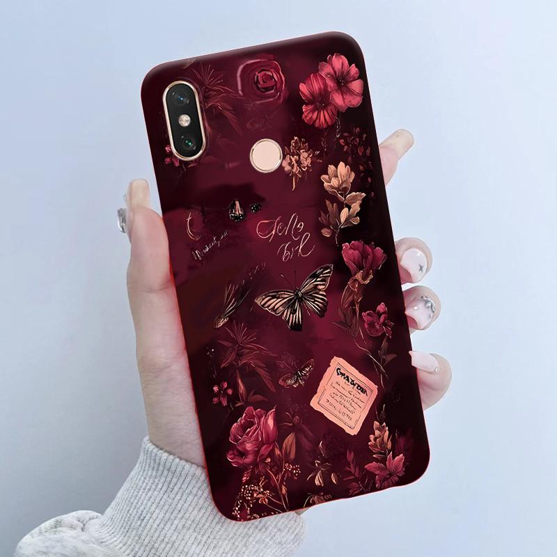 For Xiaomi Mi Max 3 Case Back Cover New design Butterfly Flower Girl Painted Candy Color Soft Silicone Shells For Mi Max3 Capa