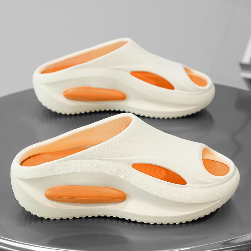 Cross-Border Trendy Color Block Thick Sole Non-Slip Breathable Sports Sandals for Couples
