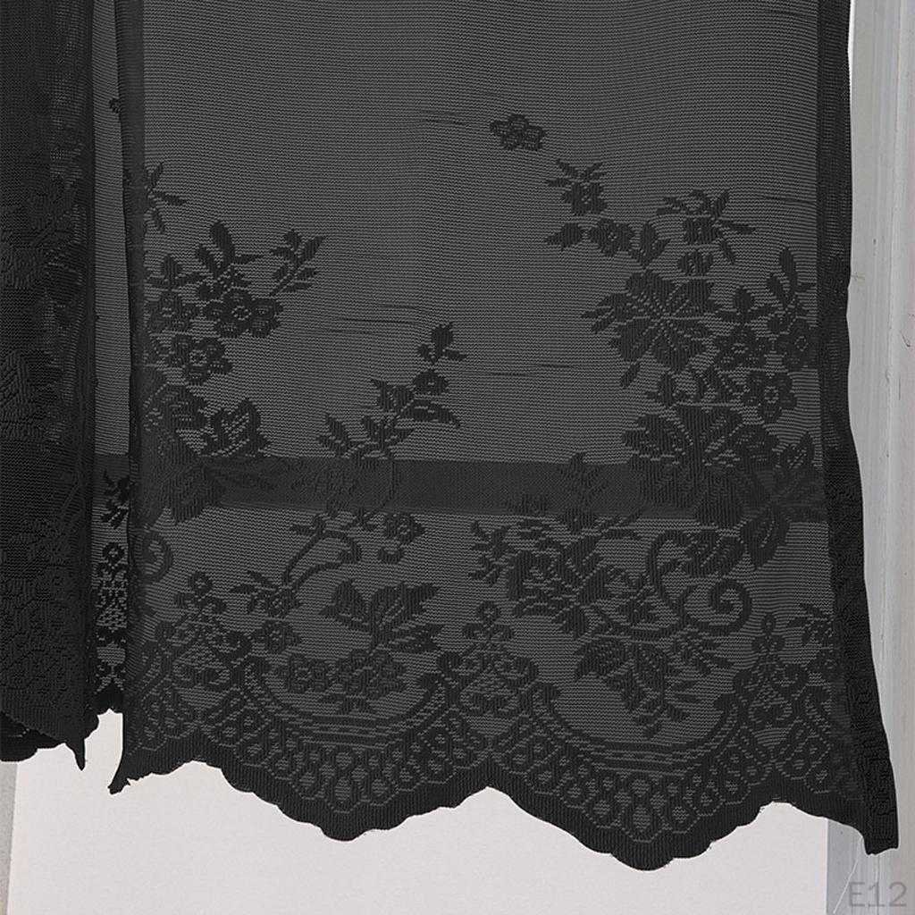 Curtains Modern Kitchen Coffee Short Curtain Panel Lace