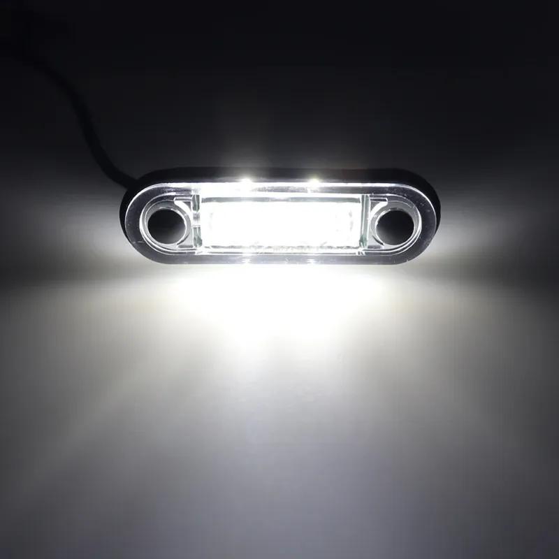 10pcs 12/24V Waterproof LED Side Marker Lights Clearance Rear Tail Brake Indicator Turn Signal Lamps Truck Trailer Tractor Van