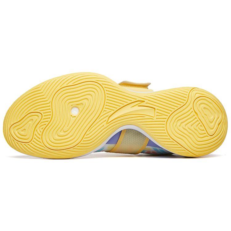 Anta Water Flower 4 Nitrogen Technology Performance Low-Top Basketball Shoes Men sneaker White Yellow 112221602-5