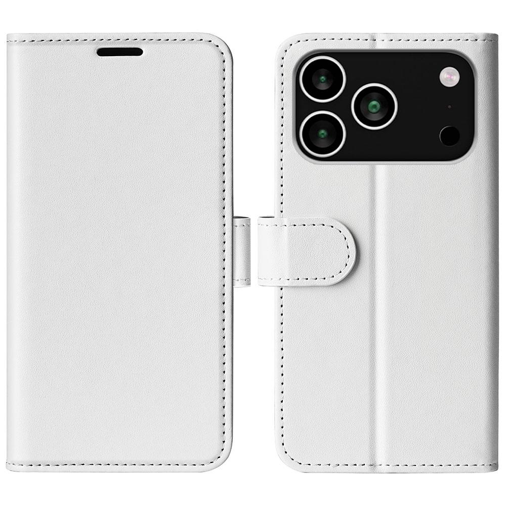 Für iPhone 17 Pro Max Hülle Crazy Horse Textur Ständer Leder Handyhülle