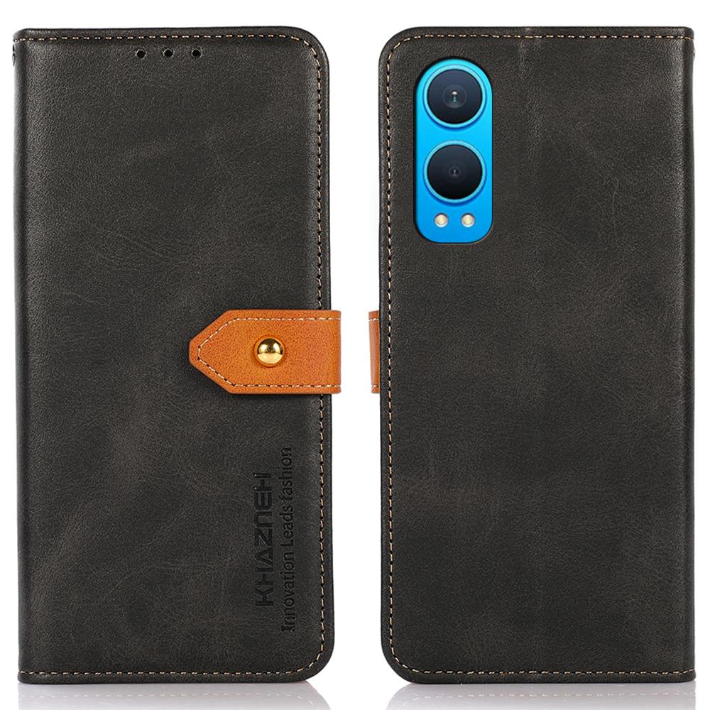 

Для OnePlus Nord CE4 Lite 5G/Oppo K12x 5G (Китай) Шкіряний чохол-підставка Гаманець Чохол для телефону Black