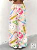 Women's colorful wide-leg pants for casual everyday wear, work and leisure