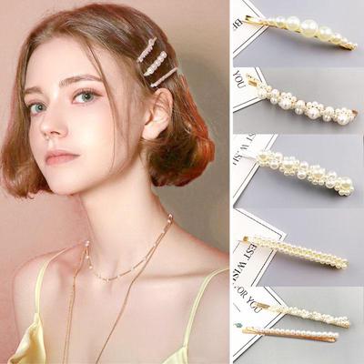 Damenmode Haarnadel mit Perlen Blumen Kinder Mädchen Haarspange Haarspangen Haarschmuck