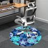 1pc Star Circle Pattern Chair Carpet for Office, Non-slip, Soft and Durable Office Rug, Perfect for Office yy251227158