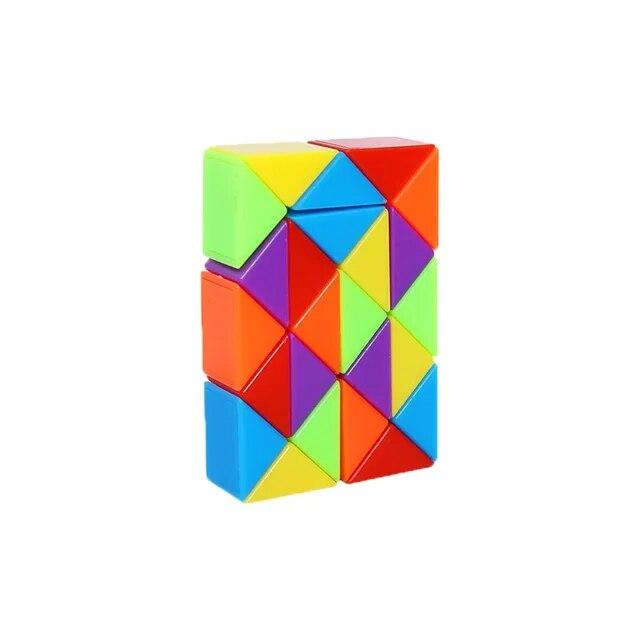 

24 секции головоломки, игрушки для детей, креативные 3D-трансформируемые игры, раннее образование, волшебная линейка-змея, скручивающие кубики