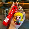 Anime Q Version Demon Slayer PVC Keychain Cute Nezuko Agatsuma Zenitsu Character Bag Pendant Car Anime Accessories Keychain
