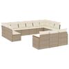 VidaXL Garden Lounge Set with Cushions 13 Pcs, Patio Sofas, Patio Furniture Set, Outdoor Furniture, Beige 3226457