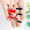 10 Pcs Mini Blood Knife Charm Acrylic Halloween Fake Knife Pendant Decoration for Necklace Earrings Jewelry Making