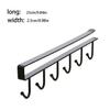 Under Cabinet Hanger Kitchen Bedroom Holder Iron Organizer Household Hanging Rack Punch Free Organizing Hook Space-saving