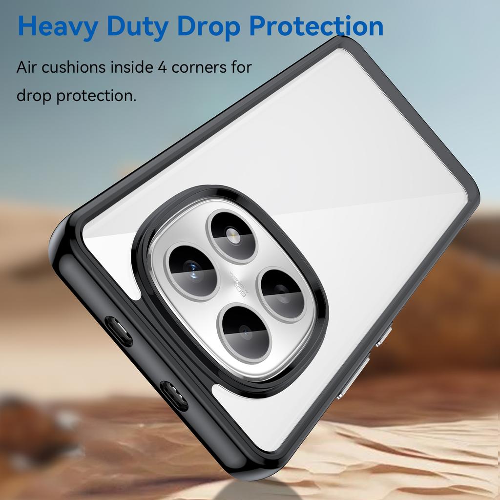 For Redmi Note 15 Clear Case Redmi Note 15 4G 5G Fundas Coque Hard Translucent Soft Edge Shockproof Phone Cover Redmi Note 15